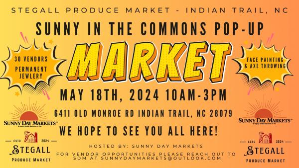 Sunny In The Commons Pop-Up Market Application
