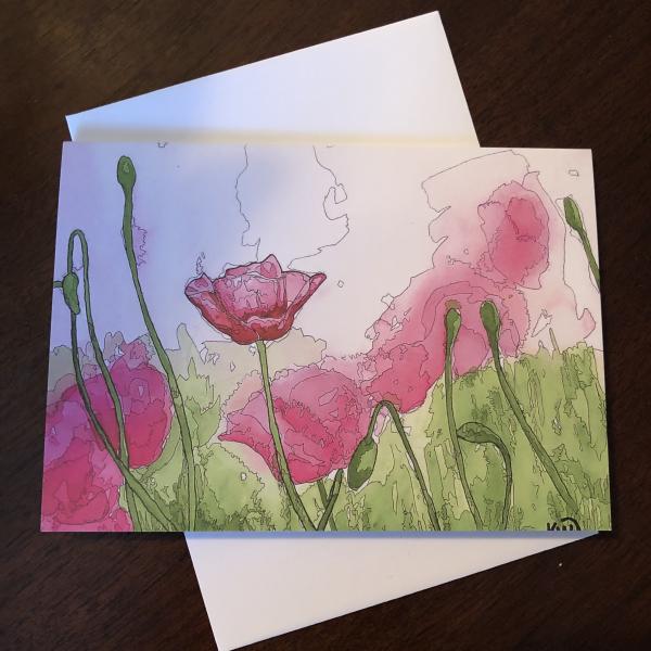 Pink Haze Greeting Card picture