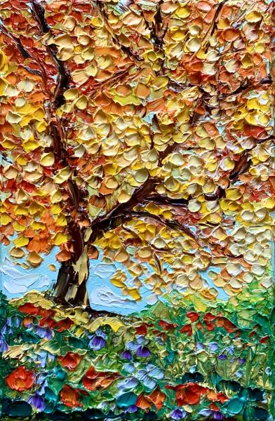 Sky Full of Fall - original oil painting picture