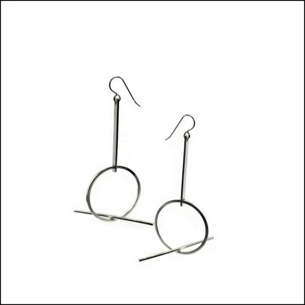 balancing act sterling silver earrings picture