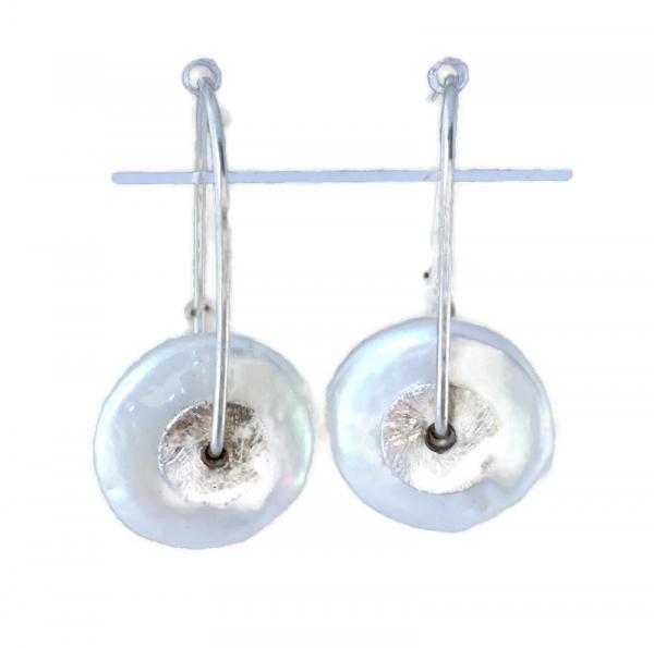 PEARL DISC EARRINGS picture