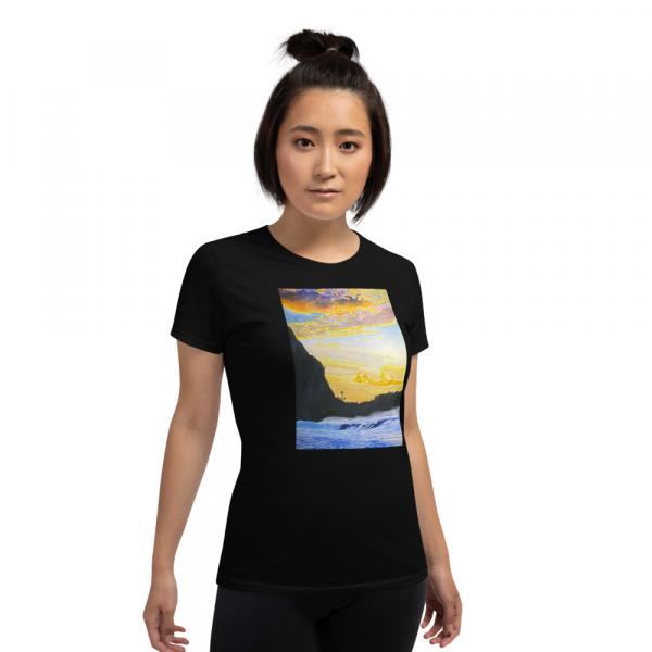 Womens short sleeve t-shirt-Late Afternoon
