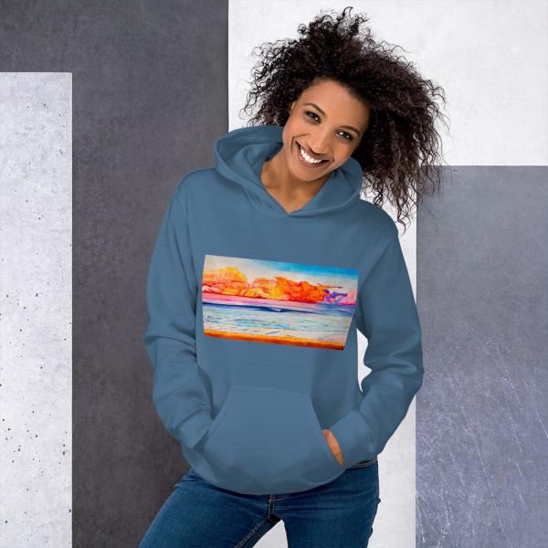 Womens Hoodies- Psychedelic Wave picture