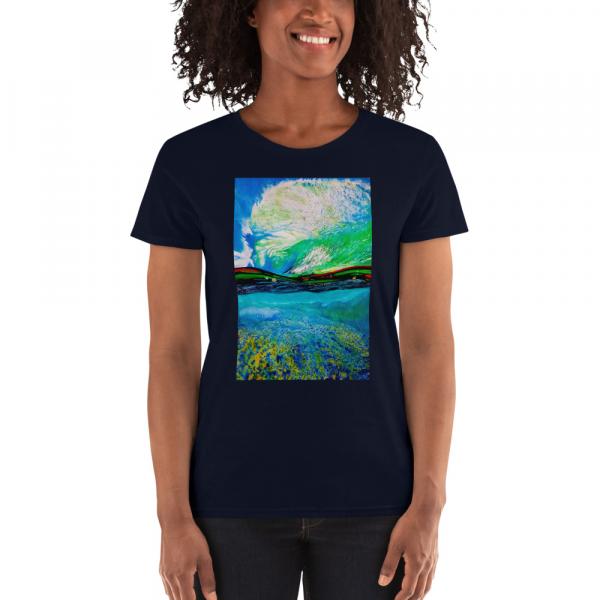 Womenss short sleevet-shirt-Ocean + Sky picture