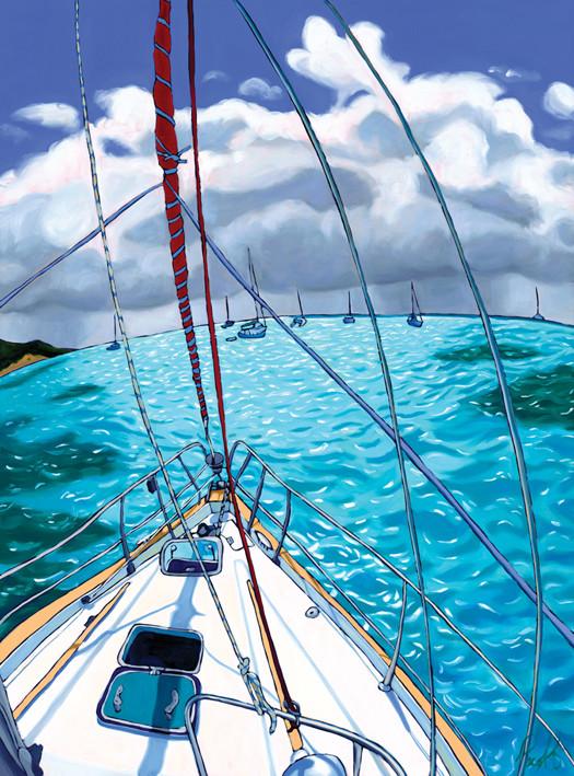 Stormy Skies Over the Tobago Cays LIMITED-EDITION CANVAS GICLEE picture