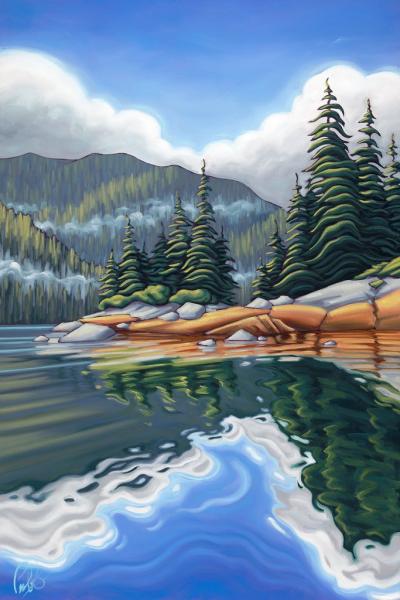 Reflections of the Forest LIMITED-EDITION CANVAS GICLEE picture