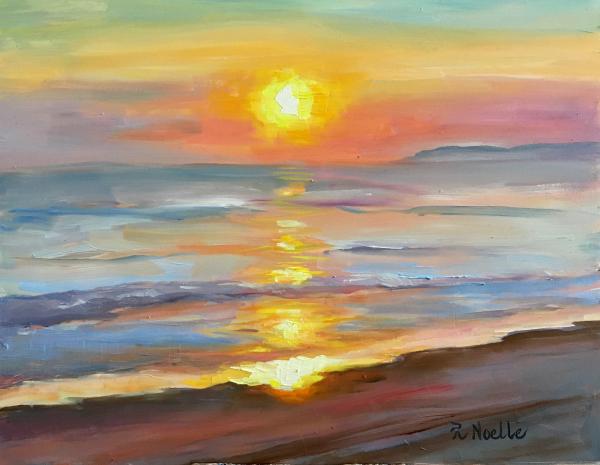 San Clemente Sunset Oil Painting picture