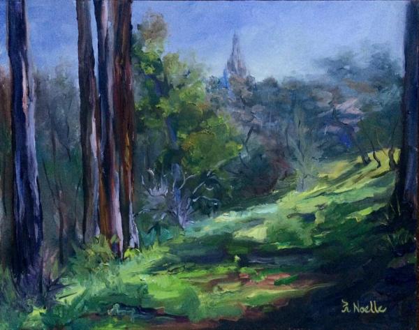 Redwood Circle Balboa Park Oil Painting picture