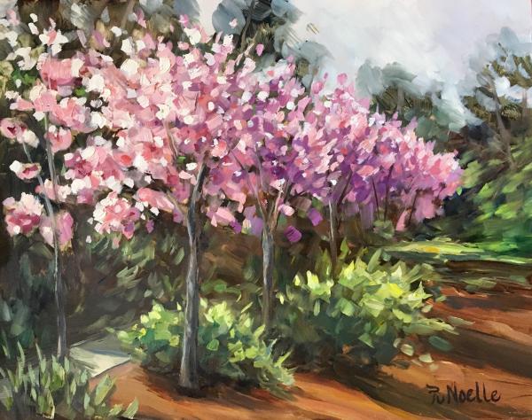 Balboa Park Cherry Blossoms Oil Painting picture
