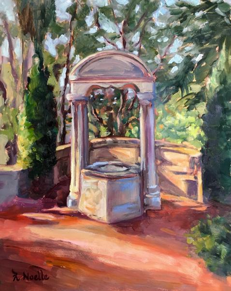 Balboa Park Wishing Well Oil Painting picture