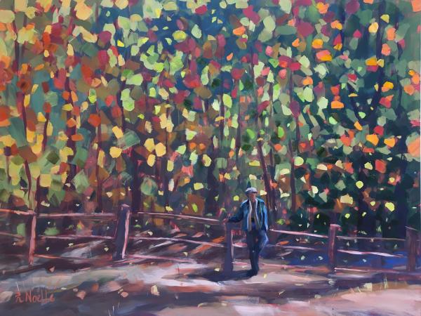 Idyllwild Autumn Leaves Oil Painting picture