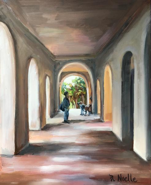 Balboa Park Arches Oil Painting picture