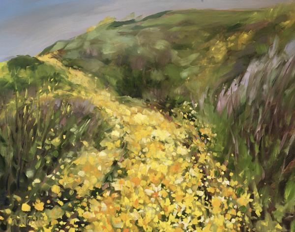 Daisy Road Oil Painting picture