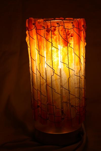 Orange Glow Medium Tube Luminary picture