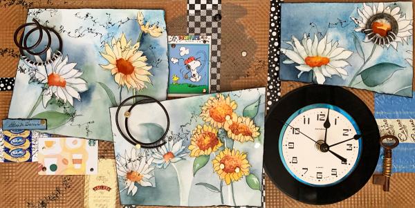 Flower Garden Clock picture