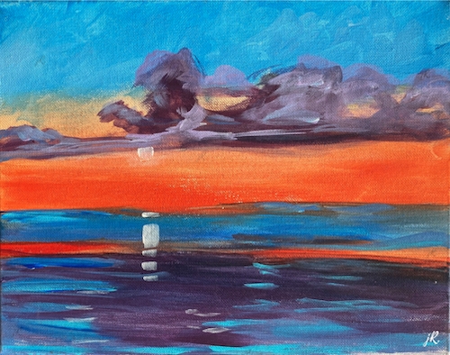 Sunset Over the Water - Limited Edition Giclee