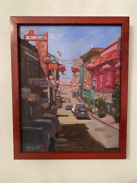 San Francisco Street View 20x16 oil picture