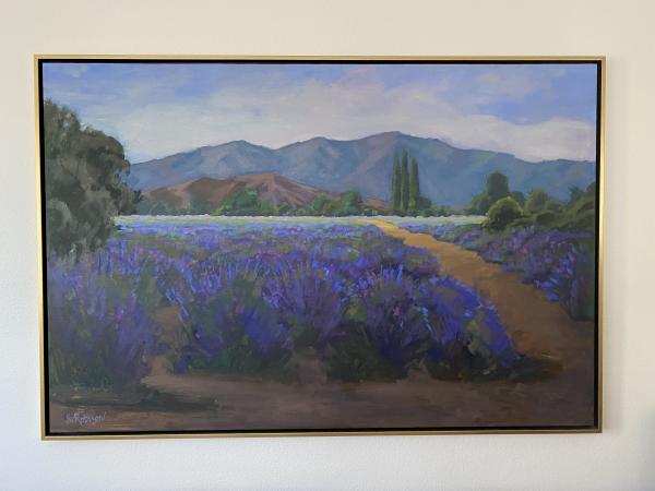Lavender Field 40x 60 Oil picture