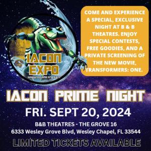 IACON PRIME NIGHT- Friday 9/20 LIMITED ENGAGEMENT PASS cover picture