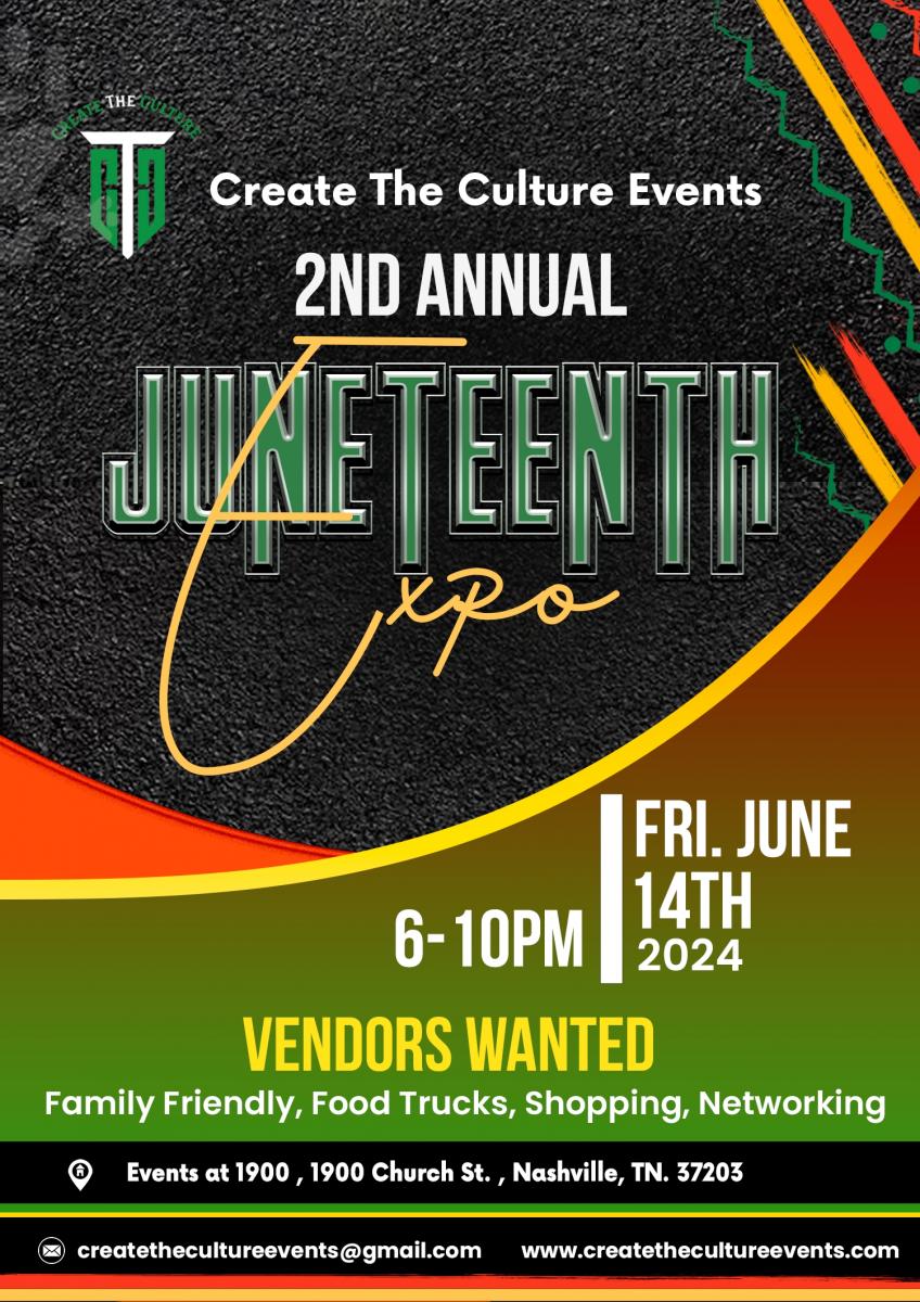Create The Culture Events 2nd Annual Juneteenth Expo cover image