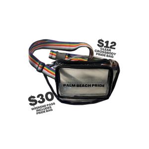 *Limited Edition Palm Beach Pride Clear Crossbody Bag cover picture