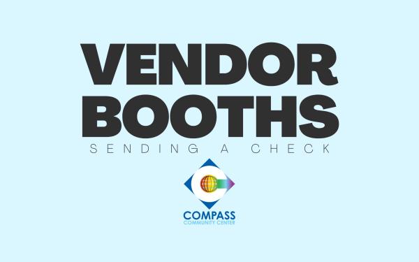 Vendor Booths - Sending a Check