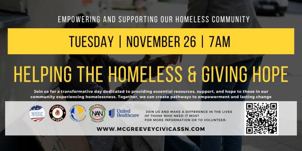 Helping the Homeless and Giving Hope