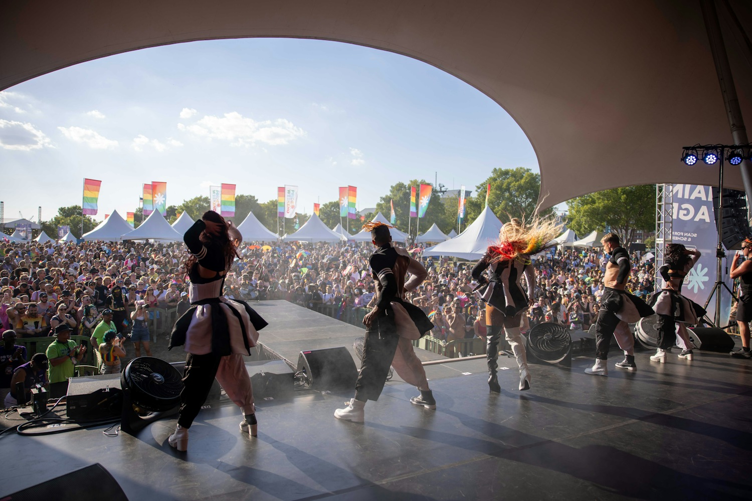 Image of PrideFest from MainStage POV