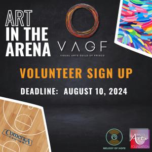 Volunteer Sign Up -  Art in the Arena 2024