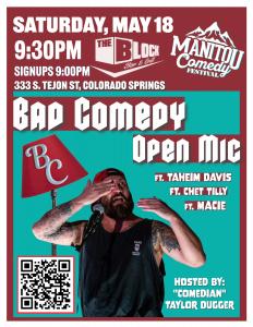 Bad Comedy Open Mic at The Block cover picture