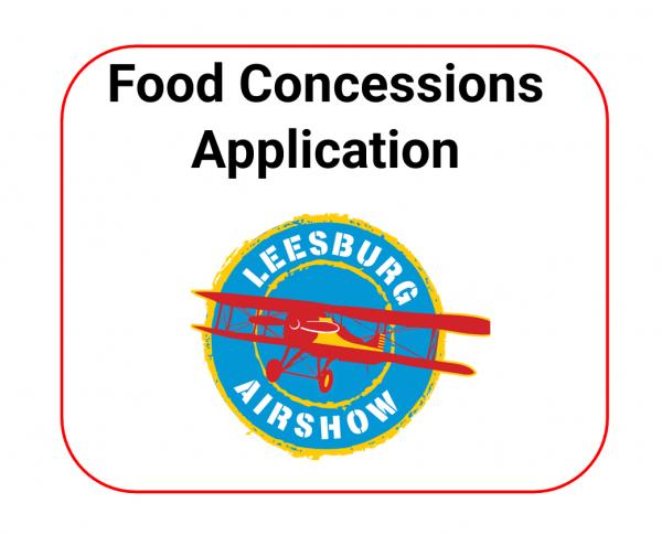 Food Concessions Application -  2024 Leesburg Airshow