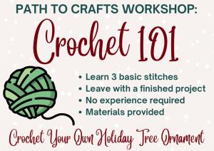 Holiday Tree Beginner Crochet Workshop with Path to Craft cover picture