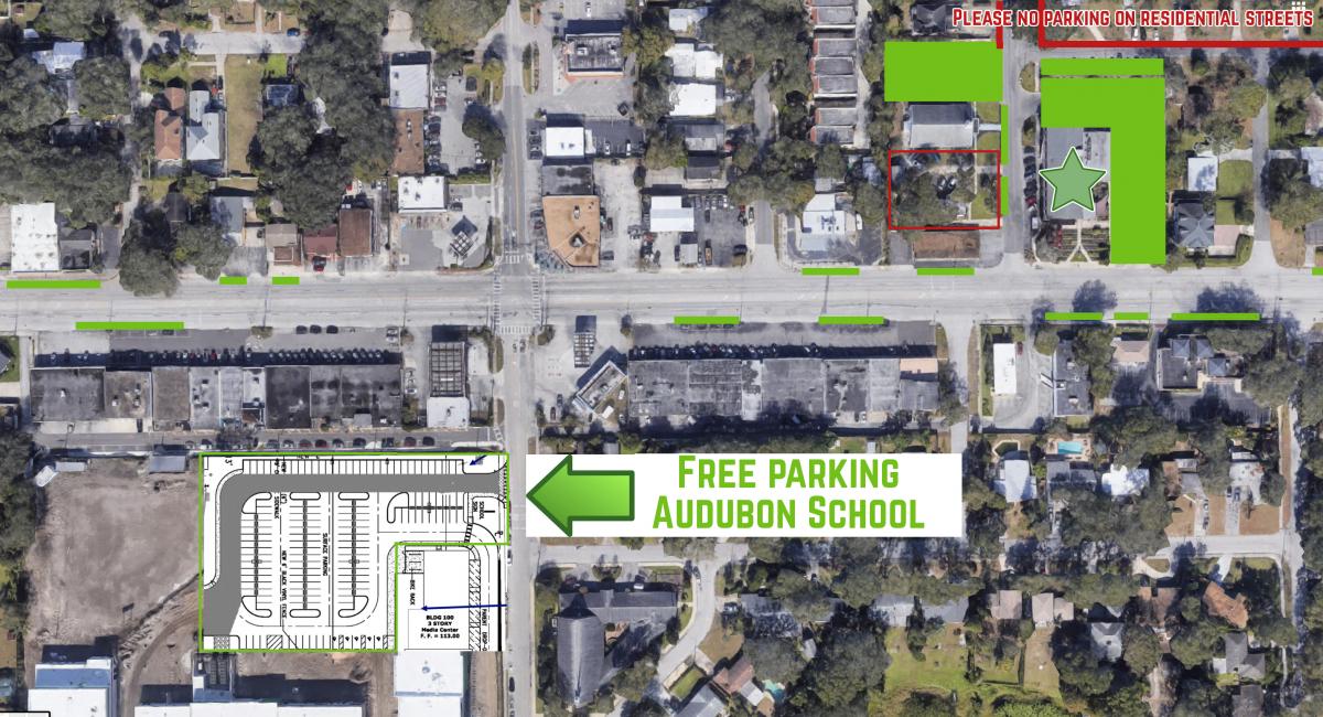 PARKING MAP, please DO NOT park in residential streets