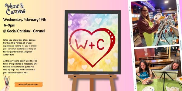 Candy Hearts – Paint and Sip Event