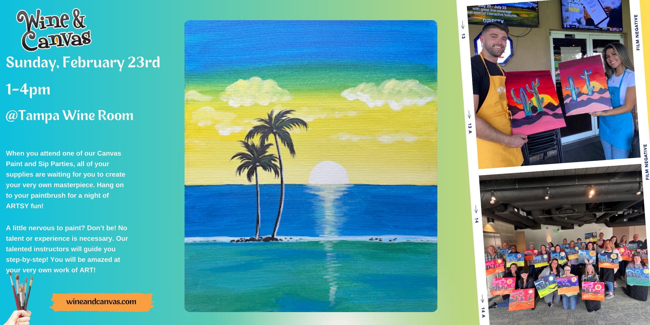 Tampa Sip and Paint – Caribbean Sunset