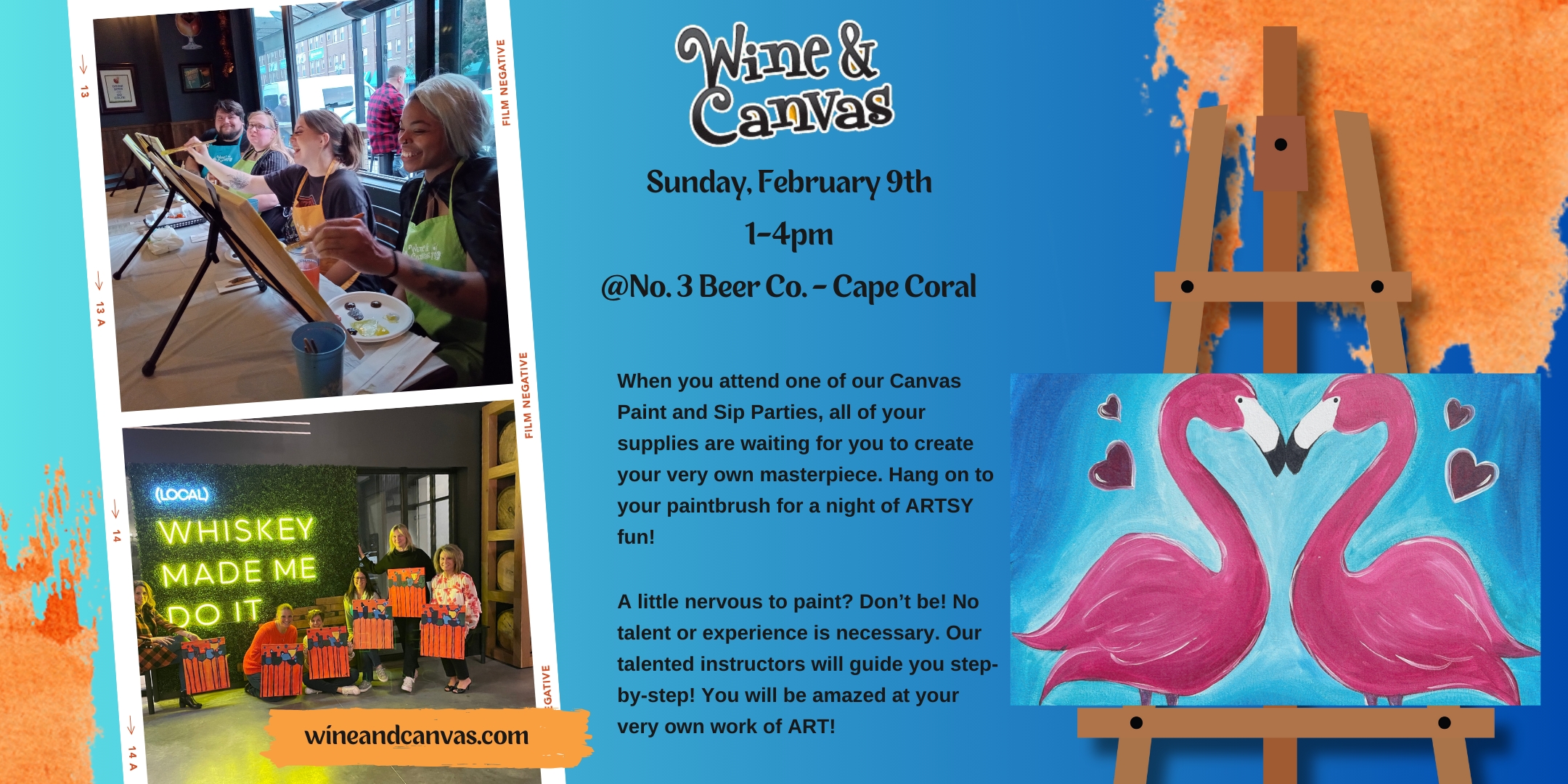 Downtown Cape Painting Party – Let’s Flamingle