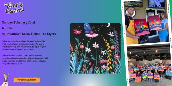 Ft Myers Art Party – Moonlit Meadow