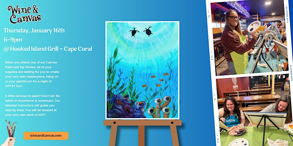 Cape Coral Art Night – Swimming with Turtles