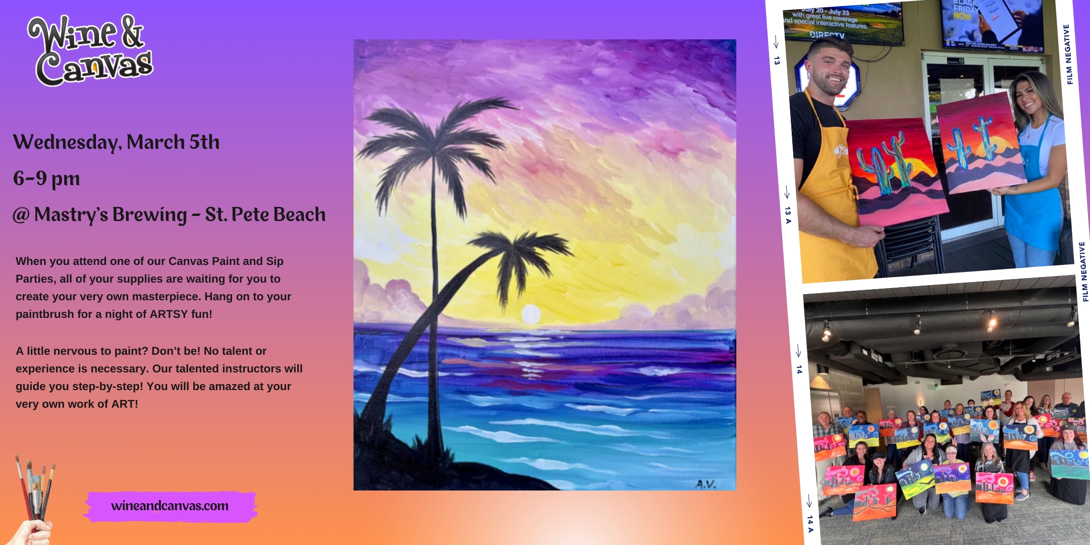 St Pete Beach Sip and Paint – Violet Sunset Beach cover image