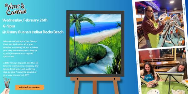 Indian Rocks Paint Party – Winding Beach Path