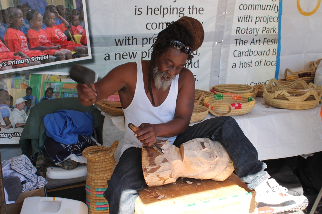 Our guest-Henry from Andros Island-woodcarver extraordinaire