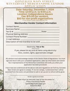 Merchandise Vendor Application