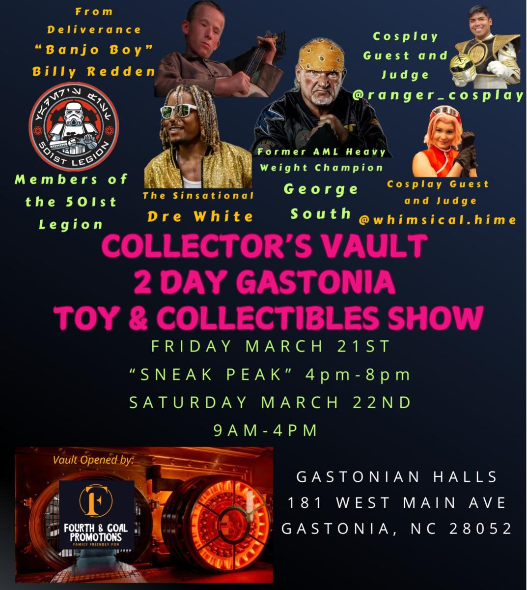 Collectors Vault Gastonia 2 Day Toy and Collectibles Show