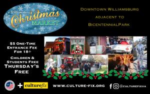 Williamsburg Christmas Market Entrance Fee- Adults Only (18 and Under Free) Good for the whole market season cover picture