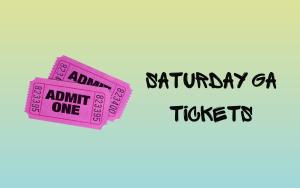 Saturday 10/12 - General Admission cover picture