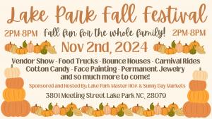 Village Of Lake Park Fall Festival Application