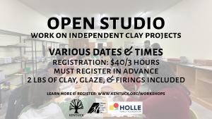 Open Studio: Wed. August 28th, 5-8pm Registration cover picture