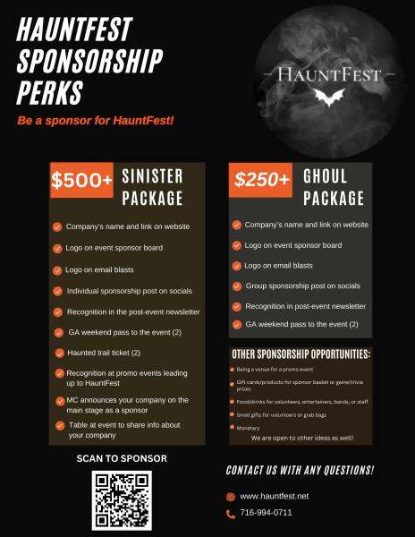 HauntFest Sponsor Application - A September to Dismember