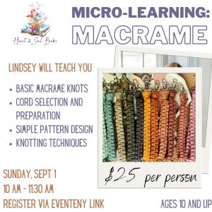 Micro-Learning: Macrame with Why Knot cover picture