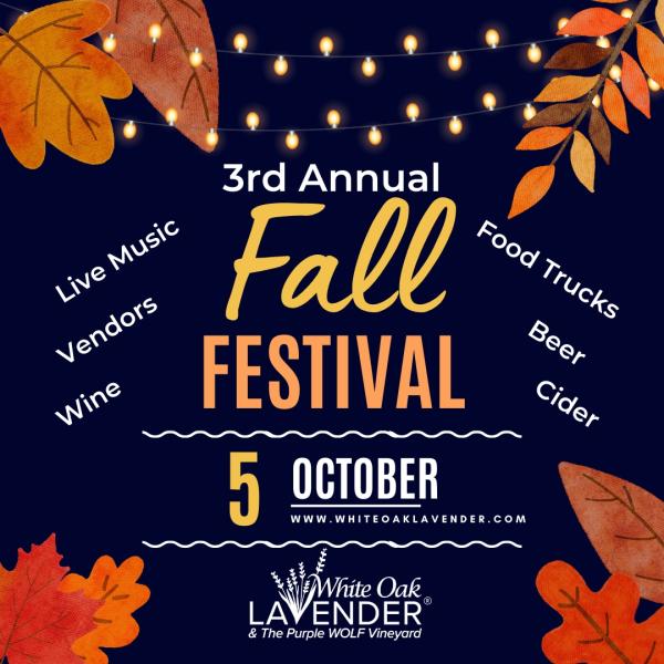 White Oak Lavender Farm Fall Festival